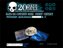 Tablet Screenshot of 20daysdull.de